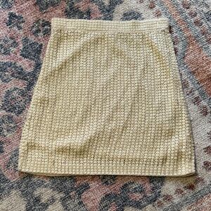 J. Crew Cream Alpaca blend Sequin Holiday Party Skirt